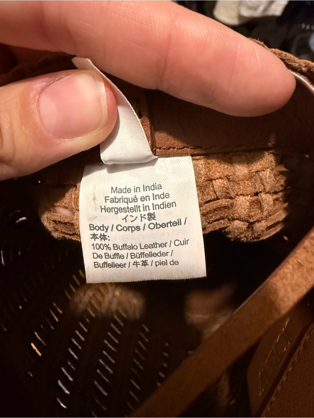 JCrew Woven Leather Tote Bag in Brown - Picture 5 of 5